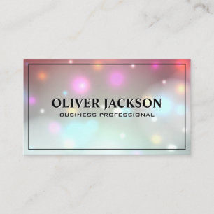 Carte De Visite Bokeh Glow   Arrière - plan magique