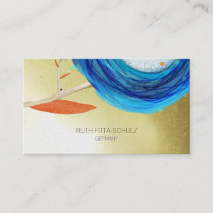 Carte de visite Bokeh Pailleté Subtil Or