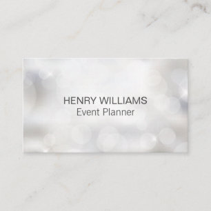 Carte De Visite Bokeh   Planificateur d'événements Mariage   Resta