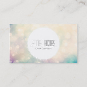 Carte De Visite Bokeh subtil