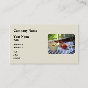 Carte De Visite Bol de sucre rouge