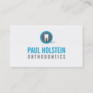 Carte De Visite BOLD DENTIST pro dentiste logo dentaire moderne bl