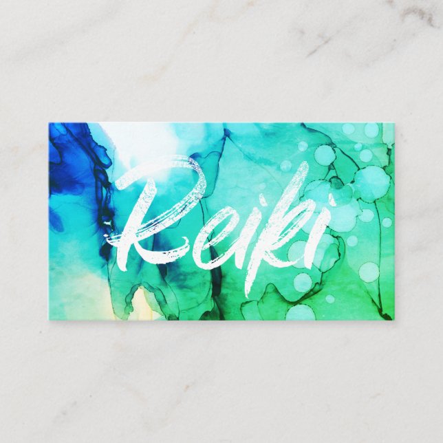 Carte De Visite *~* Bold Reiki Praticien Médecin Maître de l'énerg (Devant)