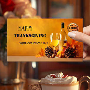 Carte De Visite Bon thanksgiving Automne