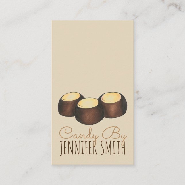Carte De Visite Bonbon Au Beurre D'Arachide Faite Maison En Ohio B (Devant)