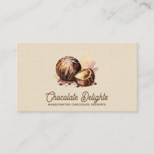 Carte De Visite Bonbons au chocolat et confections de truffes