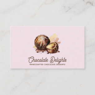Carte De Visite Bonbons au chocolat et confections de truffes