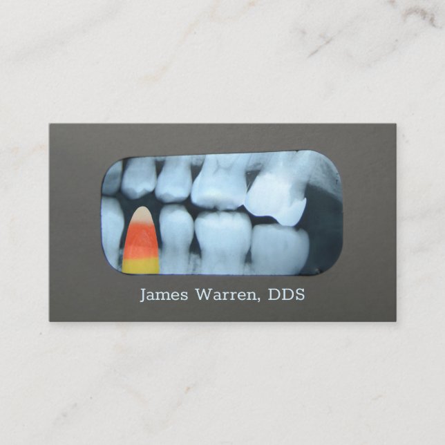 Carte De Visite Bonbons dans les dents Xray (Devant)