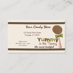 Carte De Visite Bonbons sucrés