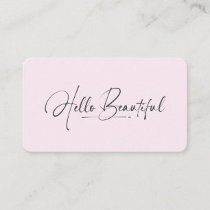 Carte De Visite Bonjour jolie maquilleuse beauté code QR