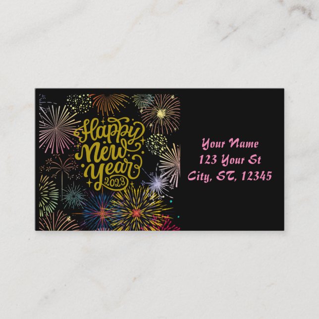 Carte De Visite Bonne année 2023 Thunder_Cove (Devant)