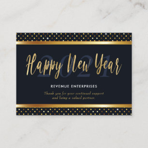 Carte De Visite Bonne année Logo d'entreprise