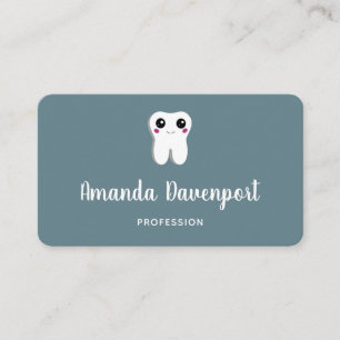 Carte De Visite Bonne dent dentaire souriante mignonne