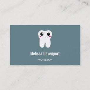Carte De Visite Bonne dent dentaire souriante mignonne