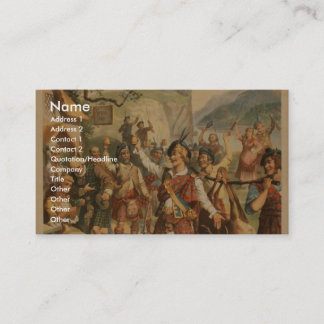 Carte De Visite Bonnie Scotland