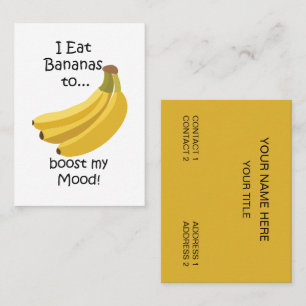 Carte De Visite Boost de fruit de banane, mon humeur drôle