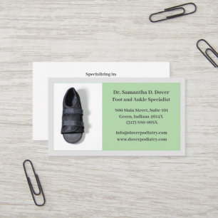 Carte De Visite Boot Chirurgiste Pied Docteur Podiatrie Podiatriat