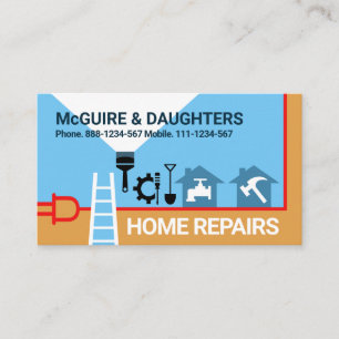 Carte De Visite Bordure des outils Creative Handyman