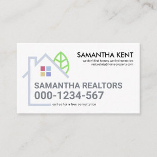 Carte De Visite Bordure du paysage de la construction créative