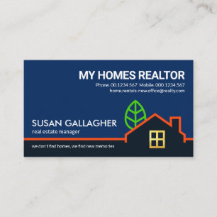 Carte De Visite Bordure du paysage de la construction créative