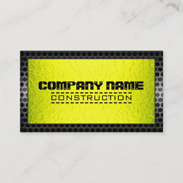 Carte De Visite Bordure en acier moderne en métal inoxydable #3 (Devant)