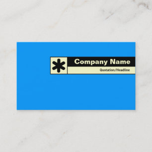 Carte De Visite Bordure étiquetée - Bleu 0099FF