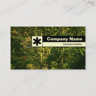 Carte De Visite Bordure étiquetée - Branches japonaises 05