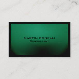 Carte De Visite Bordure noire verte spéciale unique