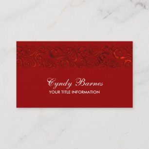 Carte De Visite Bordure rouge en forme de flèche sur n'importe que