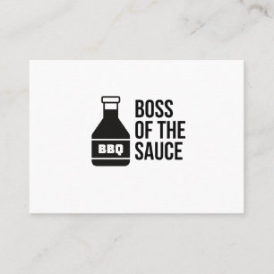 CARTE DE VISITE BOSS DE LA SAUCE BBQ