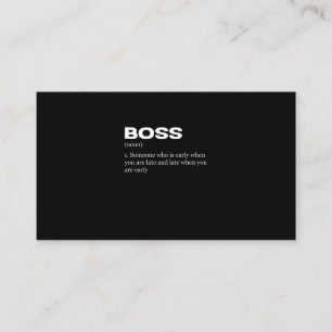 Carte De Visite Boss Funny Définition Joyeux Boss's Day