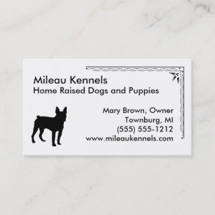 Carte De Visite Boston Terrier
