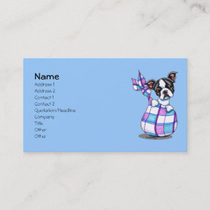 Carte De Visite Boston Terrier Breeder