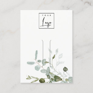 Carte De Visite Botanique Eucalyptus Fauna Logo Écran à cheveux