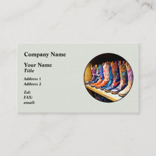 Carte De Visite Bottes Cowboy