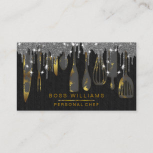 Carte De Visite Bouches noires Restauration Chef personnel Boulang