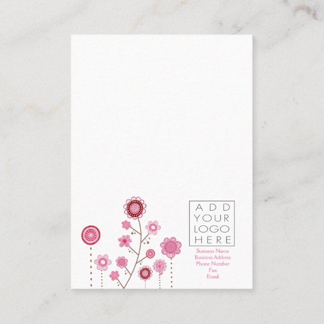 Carte De Visite Boucles de bijoux produit d'emballage (Dos)