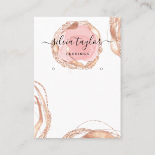 Carte De Visite Boucles d'oreilles de typographie présentoir bijou