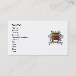 Carte De Visite Bouclier de tartan de Buchanan