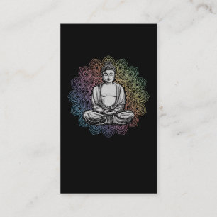 Carte De Visite Bouddha Mandala Yoga Bouddhisme spirituel