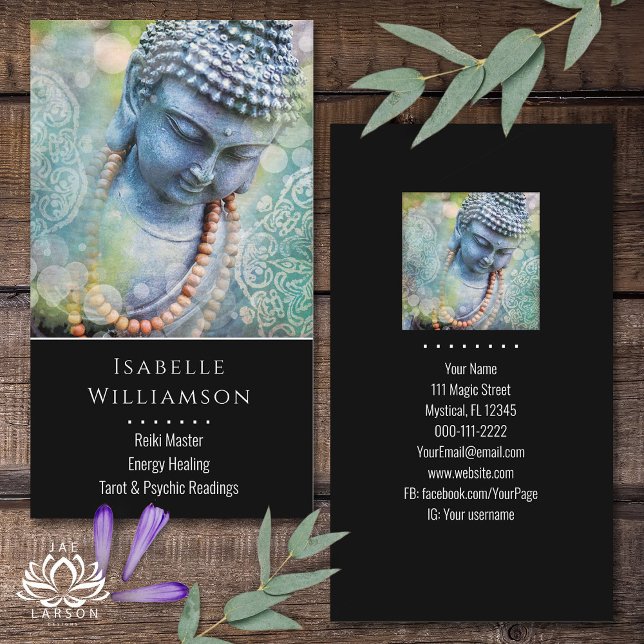 Carte De Visite Bouddha Zen Reiki Yoga Méditation Spirituelle (Créateur téléchargé)