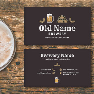 Carte De Visite Boug de bière et tonneaux - Brasserie