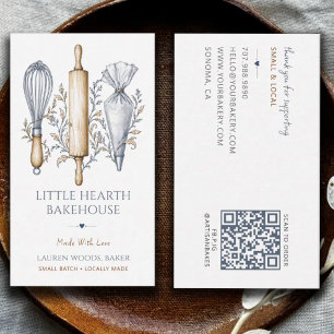 Carte De Visite Boulanger Boulangerie Ustensiles de Boulangerie Pâ