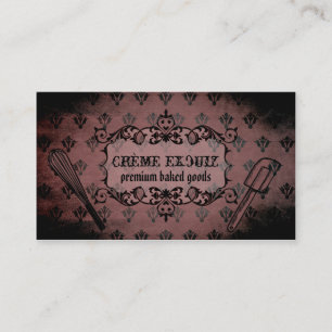 Carte De Visite boulanger chic vintage de boulangerie de cuisson