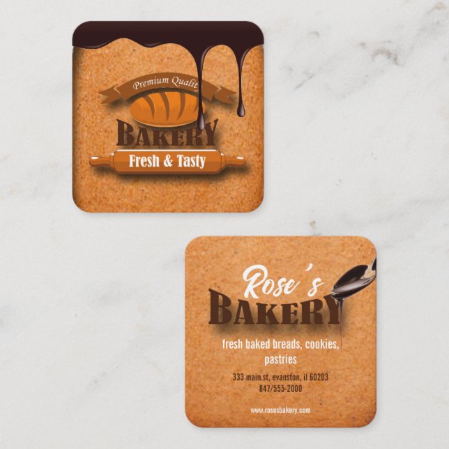 carte de visite boulangerie (Devant / Derrière)