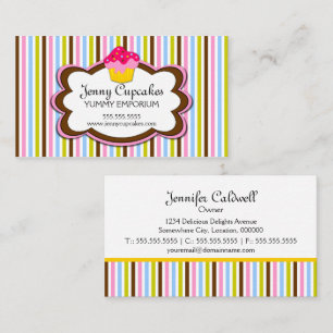 Carte De Visite Boulangerie à la mode de petit gâteau