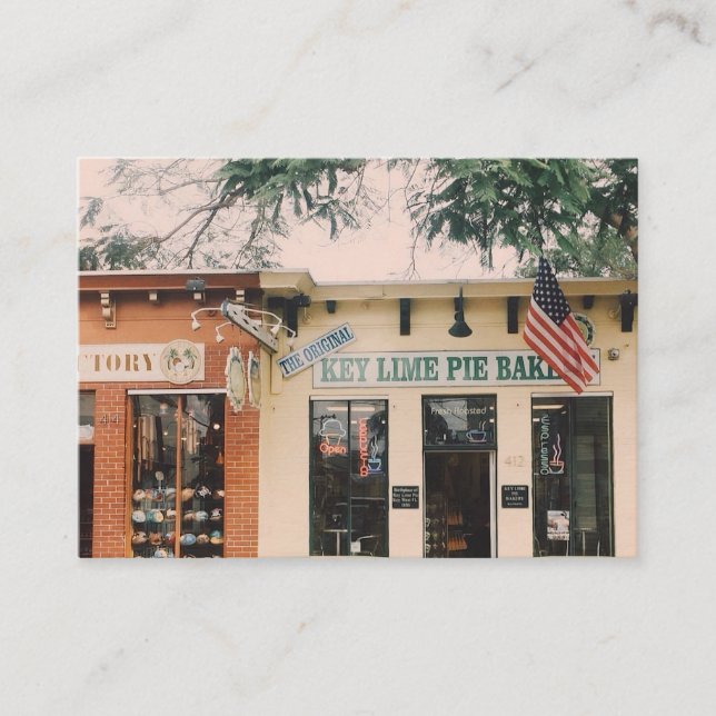Carte De Visite Boulangerie à tarte à citron - Key West - Floride (Devant)