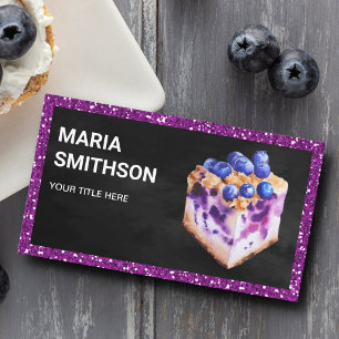 Carte De Visite Boulangerie au fromage à la Parties scintillant vi