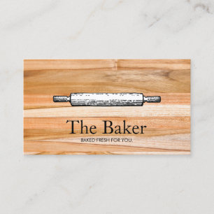 Carte De Visite boulangerie boulangère à rouleaux boulangerie trai