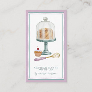 Carte De Visite boulangerie boulangerie pâtisserie Chef Aquarelle 